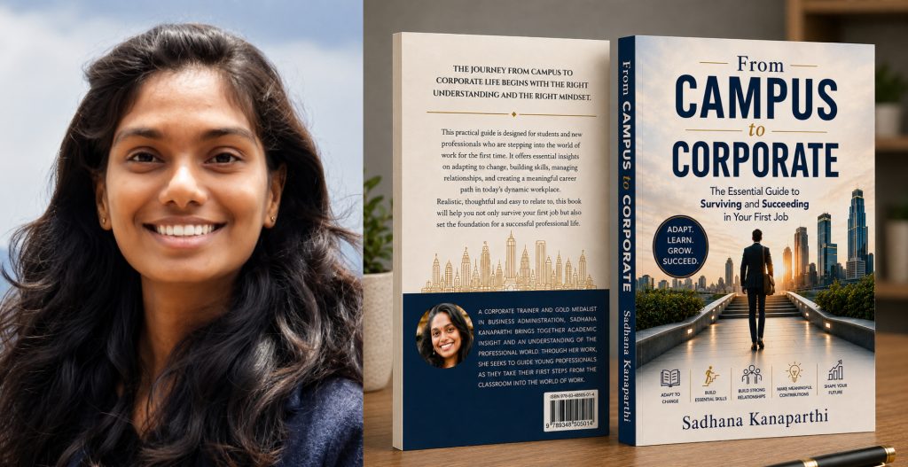 FROM CAMPUS TO CORPORATE: The Essential Guide to Surviving and Succeeding in Your First Job by Sadhana Kanaparthi