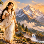 Brahmacharini: The Goddess of Tapas Brahmacharini at Himalayan Sunrise